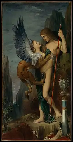 Edipo y la esfinge (1864).