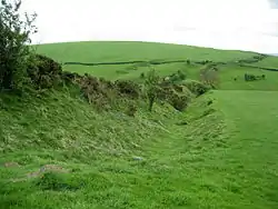 La muralla de Offa cerca de Clun