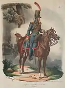 Officier artillerie à cheval