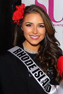 Miss Universo 2012 Olivia Culpo, quien compitió como Miss Rhode Island EEUU