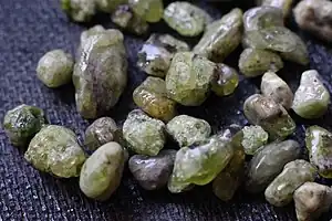 Piedras de peridoto