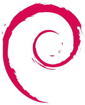 El símbolo de Debian se parece a una espiral logarítmica.