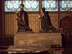 Orants de Jean Juvenal des Ursins  (muerto en 1431) y su mujer Michelle de Vitry, en Notre Dame de París.
