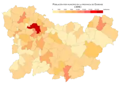 Población por municipio (2018)