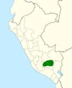 Distribución de Oreonympha nobilis