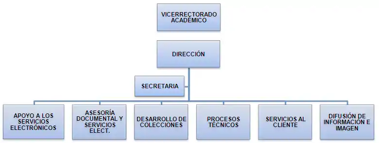 Organigrama de la Biblioteca Pedro Grases