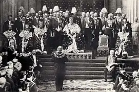 Apertura solemne del Riksdag sueco, 1905.