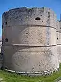 Un torreón del castillo.