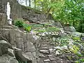 Jardín mariano en la Capilla de la Santísima Trinidad, en West Point, Nueva York (Estados Unidos)