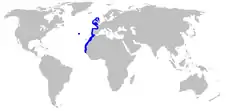 Distribución de O. paradoxus