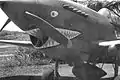 Un Curtiss P-40 Warhawk del escuadrón de caza número 29 en el aeródromo del ejército de Madden en mayo de 1942.