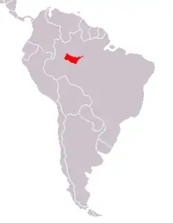 Área de distribución de P. albicans