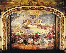 Eliseu Visconti: La influencia de los Artes sobre la Civilización, 1908, pano de boca del Teatro Municipal de Río de Janeiro.