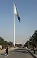 Bandera paquistaní de 122 m de altura en la frontera de Wagah