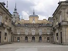 Portada del Palacio Real de La Granja de San Ildefonso.