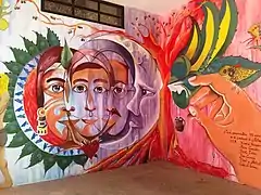 Mural "471 aniversario de la fundación de Actopan".