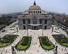 Ciudad de México. Vista del Palacio de Bellas Artes de México.