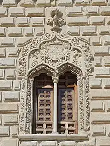 Ventana geminada en el Palacio de los Duques de Medinaceli (Cogolludo)