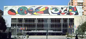 Mural del Palacio de Congresos de Madrid, de Joan Miró (1982).