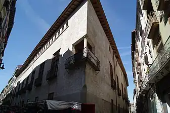 Vista del Palacio del Condestable de Pamplona en cuya primera planta se encuentra el museo de Pablo Sarasate desde 2008.