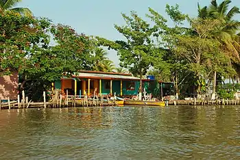 Palafitos en la Laguna de Sinamaica, Guajira, Venezuela.