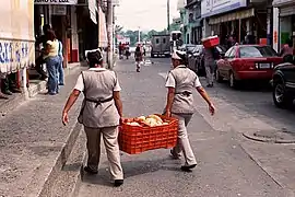 Zona del mercado de la ciudad.