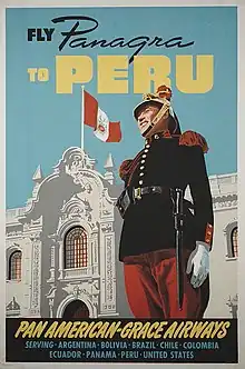 Cartel publicitario de PANAGRA