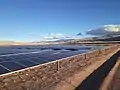 Vista de paneles solares desde instalados en Cauchari III