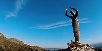 Virgen de las Nieves en el Alto del Telégrafo.