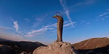 Virgen de las Nieves en el Alto del Telégrafo.