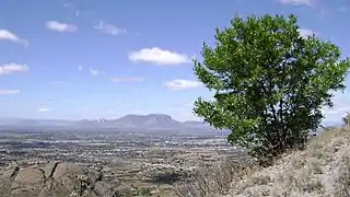 Valle de Actopan localizado al centro del territorio.