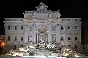 Fontana di Trevi, Roma, 1735, Nicola Salvi.