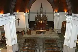 Vista panorámica del interior del Templo Parroquial.