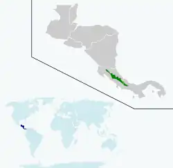 Distribución de P. insignis