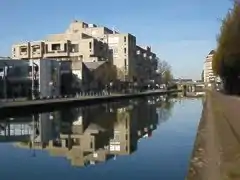 El CND desde el quai de l'Ourcq