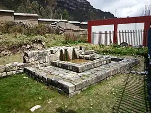 Paqcha o Pileta Inca, Huarautambo, Yanahuanca, Pasco.