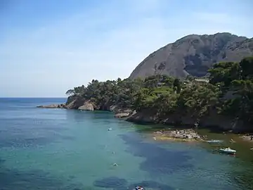 El "Parc du Mugel" visto desde la Calanque.