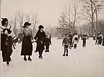 Patinaje en 1910.