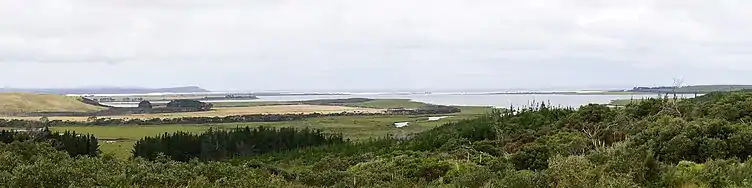 Panorama del puerto de Parengarenga