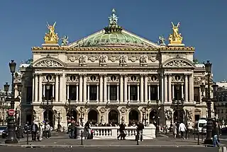 La Ópera Garnier de París, Francia.