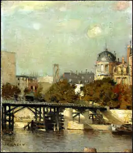 Vista de París con puente, Washington, Galería Nacional de Arte .