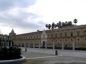 Hospital de las Cinco Llagas, hoy sede del Parlamento de Andalucía.