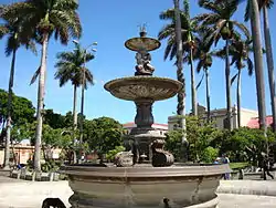 Parque central de la ciudad de Heredia.