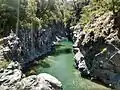 Río Claro antes de llegar a las tazas