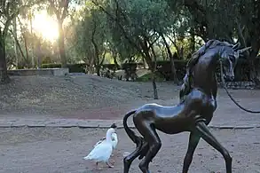 Parque de las Esculturas; detalle de una de las obras del parque, en 2016.