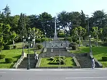 La polémica cruz del Castro de Vigo, Galicia, de época franquista.