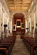 Interior de la parroquia