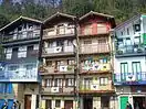 Casas típicas de pescadores en Pasajes de San Juan.