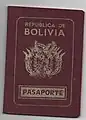 Pasaporte Boliviano década 1980.