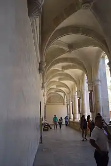 Pasillo de claustro Ex convento de Santo Domingo de Guzmán Oaxaca.
